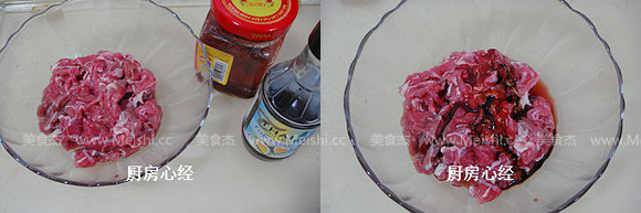 炒烤肉 的做法步骤:6