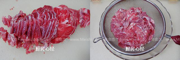 炒烤肉 的做法步骤:4