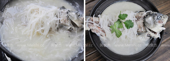 鲫鱼萝卜丝汤的做法步骤：6