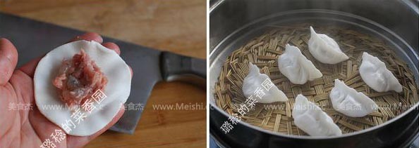 水晶虾仁蒸饺的做法步骤:8