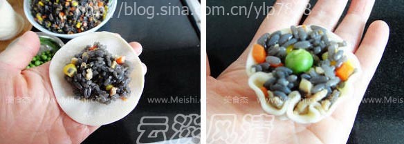 迷你乌饭烧麦的做法步骤：5