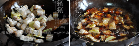 千页豆腐红烧肉的做法步骤:4