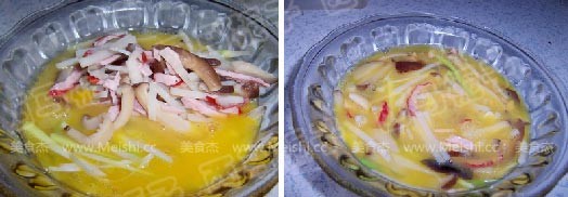 香煎芙蓉蛋的做法步骤:5
