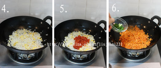 辣白菜炒饭的做法步骤：6