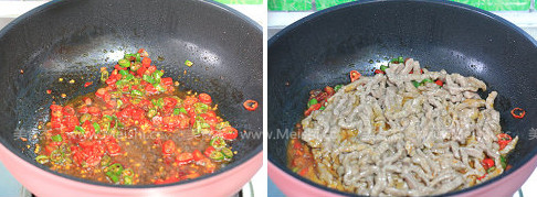 小炒牛肉的做法步骤:6