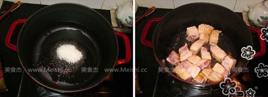 梅菜芋香红烧肉的做法步骤:2