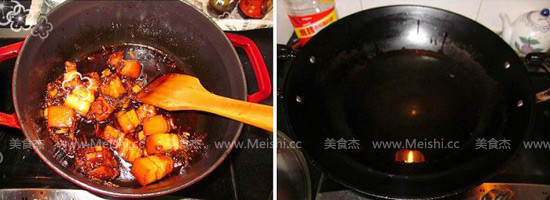 梅菜芋香红烧肉的做法步骤:7