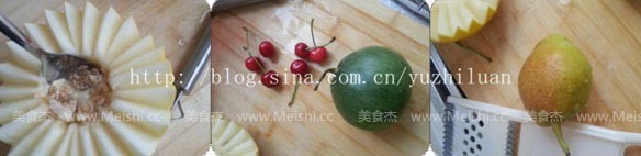 桂花蜜果篮的做法步骤:2