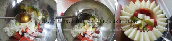 桂花蜜果篮的做法步骤:5