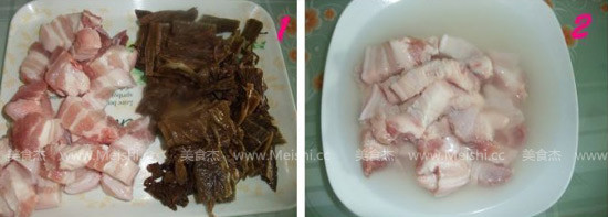 梅干菜红烧肉的做法步骤：1