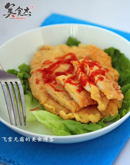 炸鸡排的做法步骤:9