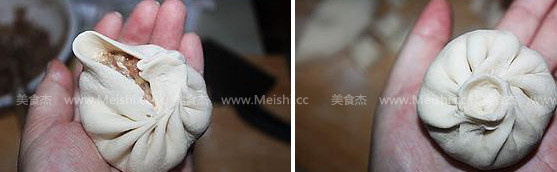 猪肉大葱馅包子的做法步骤:9