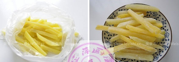炸薯条的做法步骤:6