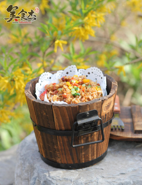 酱油炒饭的做法步骤：6