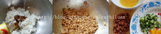 酱油炒饭的做法步骤：2